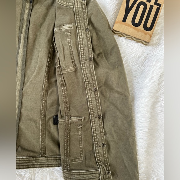 White House Black Market Distressed Military Style Utility Jacket - NWOT - Picture 7 of 11